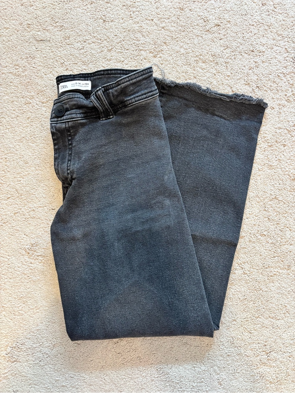 Zara High-waisted Straight Leg Denim Jeans